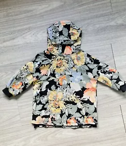 Next Baby Girl Bright Floral Hooded Sweatshirt/Fleece Size 2-3yrs VGC - Picture 1 of 8