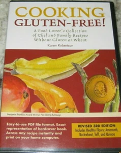 Cooking Gluten-Free Food Lover's Collection Karen Robertson 3rd CD-ROM - Picture 1 of 2