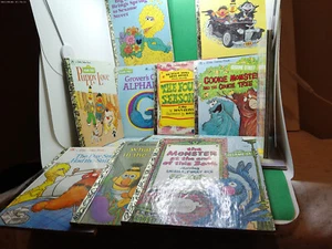 Little Golden Sesame Street vintage lot 13 1990s era Big Bird Ernie Bert Grover+ - Picture 1 of 10
