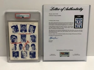 Mickey Mantle SPAHN Bench + 10 others PSA / DNA Autographed Tulsa Oilers Program - Picture 1 of 8
