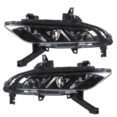 Labwork Left+Right Fog Lamps Assembly For Nissan Maxima 2016-2019 Black Housing - Image 1 of 4