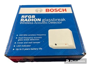 NEW!!! BOSCH RFGB-A GLASSBREAK WIRELESS ACOUSTIC DETECTOR - Picture 1 of 2