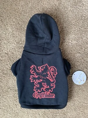 Harry Potter Gryffindor Mascota Sudadera con Capucha Negra Talla Pequeña S Negro Perro Halloween Foto 1 de 4