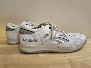 Scarpe da tennis vintage Reebok Court basse da uomo sneakers bianche #6-5854, taglia 12 - Foto 1 di 12