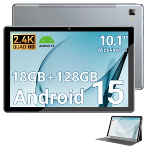 2025 Newest Android 15 AI Tablet 10.1 In Android Tablets With SIM Card Slot 18GB - Picture 1 of 8