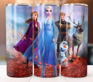Frozen Movie Cartoon Inspired Tumbler 20oz Cup Mug Stainless - Picture 1 of 1