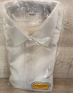 VTG Arrow Kent Shirt Men's SZ 15 1/2 Light Blue New Long Sleeve Free Shipping  - Picture 1 of 8