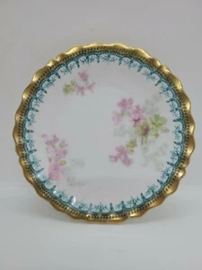LS & S Limoges France 5 3/4 " inch plate Bread plate Floral - Picture 1 of 4