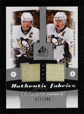 2010-11 SP Game Used Edition Dual Authentic Fabrics Sidney Crosby Evgeni Malkin