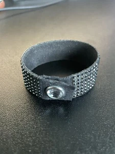 Swarovski Hematite Crystal Band Bangle - Picture 1 of 6