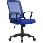 Swivel Computer Chair Mid Back Mesh Adjustable Ergonomic Seat Office Home Blue