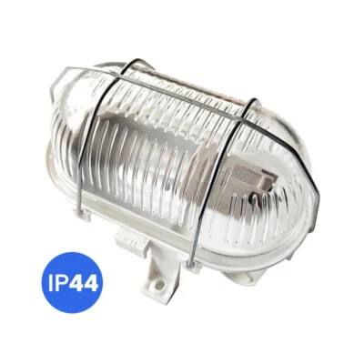 Ovalleuchte Kellerleuchte E27 Feuchtraum Leuchte IP44 Garage Werkstatt (321177) - Bild 1 von 4