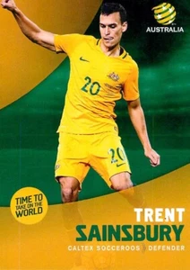 2017 2018 SOCCEROOS A-League Card TRENT SAINSBURY - Picture 1 of 2