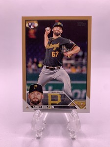 2023 Topps Update Series Cody Bolton Gold /2023 RC #US223 Pittsburgh Pirates