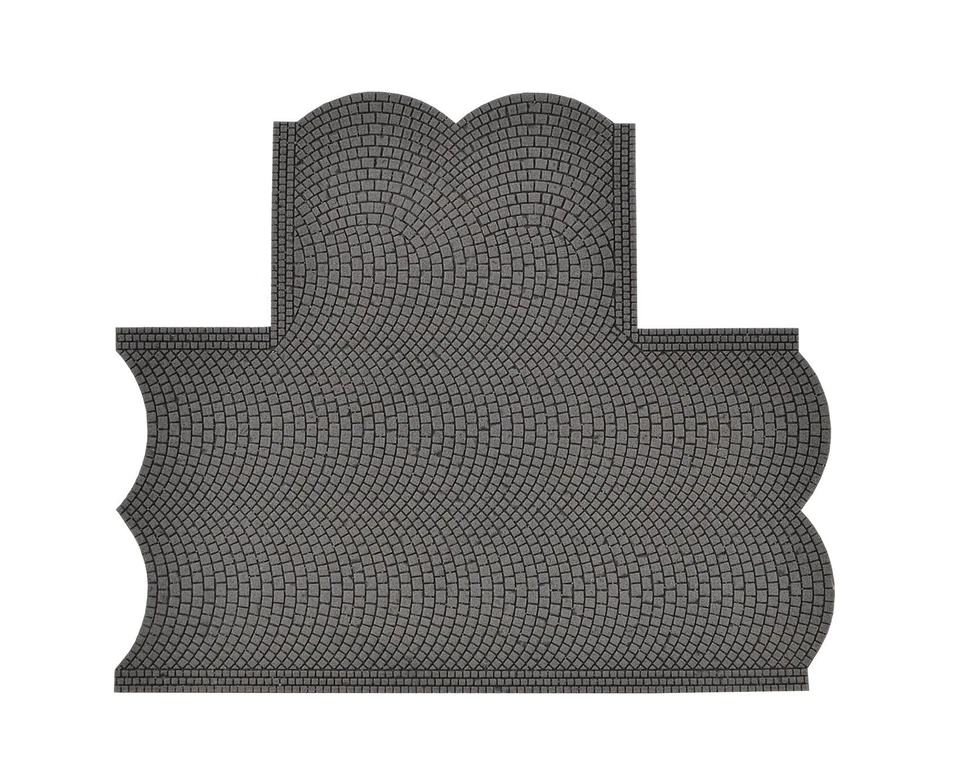 Vollmer 48243 H0 Street Plate Cobblestones 90 Degrees Junctions
