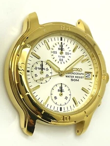 SEIKO WATCH PARTS MENS V657-8099 NOT-WORKING CHRONOGRAPH WATCH CASE SKS170 - Picture 1 of 5