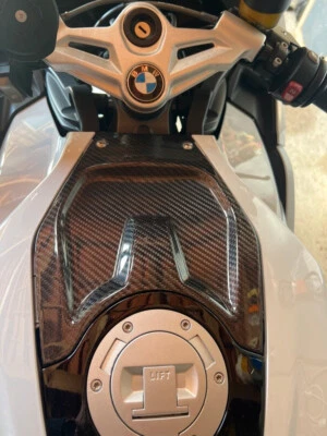 Cubierta Cubierta del tanque de batería BMW K1200S K1300S 100% carbono sarga brillante Foto 1 de 2