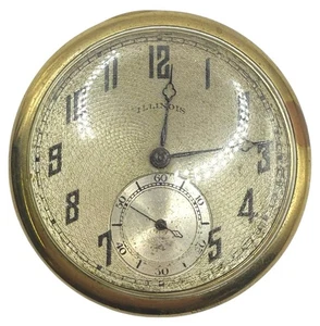 Antique Illinois Springfield Pocket Watch 19 Jewels Double Roller Runs READ COND - Picture 1 of 15