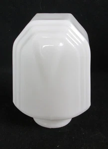 Vintage/Antik Wandleuchte Lampenschirm Milch Clambroth Glas 5,5"X4,5" 2 1/4" Monteur - Bild 1 von 13