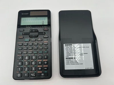 ~ Sharp LR44 Solar-powered Scientific Calculator With Cover *Tested/Working* - Image 1 of 2