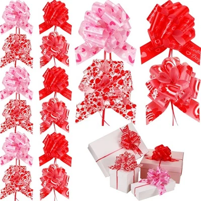 Pack de 20 Arcos, Día de San Valentín, Rojo, Rosa, Corazón, Grande, Envoltura de Regalo, Decoración Foto 1 de 4
