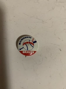 1960's Milwaukee Braves CRANE Potato Chip Pin Decatur Ill. - Picture 1 of 2