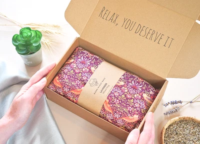 Large Microwave Wheat Bag for Neck | Reusable Heat Pack | Unscented/Lavender - Image 1 of 3