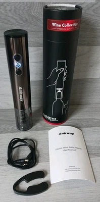 Ankway Electric Wine Bottle Opener Foil Cutter USB Charge Lead - Image 1 of 4