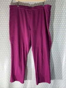 Womens Cotton Traders Plus Size Uk 20 Berry Pink Slim Fit Denim Jeggings Trouser - Picture 1 of 6