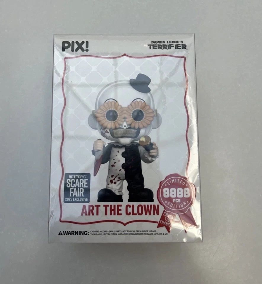 Thrilljoy Art The Clown Terrifier Scare Fair 2025 LE 8888 Pcs Hot Topic