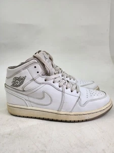 Nike Air Jordan 1 Mid 554724-112 Men's Size 9 White Sneakers Restore/beatwr Pair - Picture 1 of 24