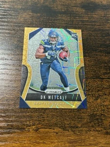 2019 Panini Prizm #343 DK Metcalf RC Rookie Gold Lazer Prizm - Picture 1 of 2