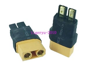 1pce XT90 female to Traxxas TRX male No wire adapter fr RC Power Supply - Picture 1 of 4