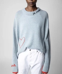 Zadig&Voltaire Damen Rundhalspullover Love Letter Langarmpullover - Bild 1 von 5
