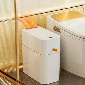 15L Touchless Smart Trash Can with Lid,Waterproof & Rechargeable for Home&Office - Picture 1 of 11