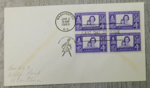 First Day Of Issue The American Woman WA DC 1960 Vintage Stamp Envelope Cover - Picture 1 of 4