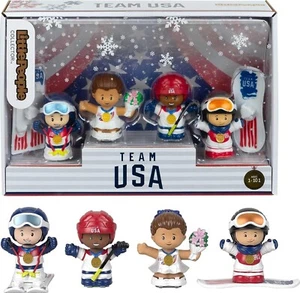 Little People Sammlerteam USA Wintersport Sonderedition Set - 4 Figuren - Bild 1 von 6