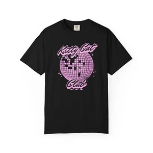 Disco Kitty Cat Club T-Shirt, Party Shirt, Cute Club Tee, Vintage Style Top - Picture 1 of 9