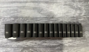 CBPI3L - 15 Piece 1/2" Drive Cornwell bluePOWER SAE Deep Power Socket Set, 6 Poi - Picture 1 of 6
