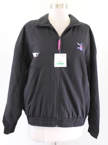 NWT Puma International Womens Black Fleece Lined Track Jacket Size L Winterized - Picture 1 of 7
