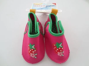 NEW Toddler 12-18 or 18-24 Month SKIDDER Neoprene Strawberry Pink Water SwimShoe - Picture 1 of 2