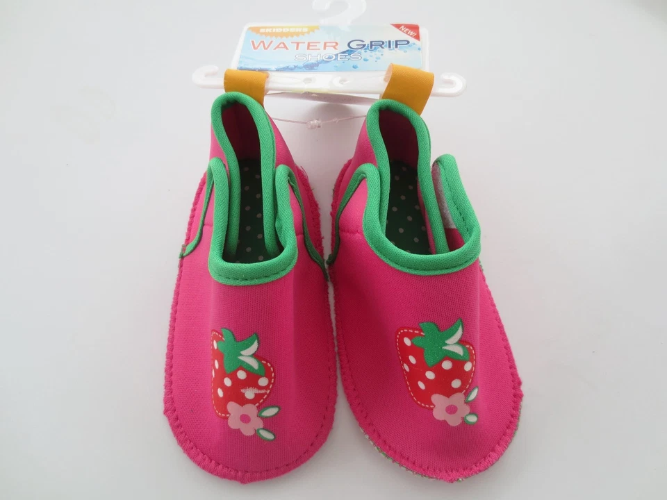 NEW Toddler 12-18 or 18-24 Month SKIDDER Neoprene Strawberry Pink Water SwimShoe - Image 1 of 2