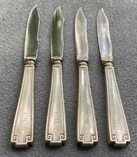 Set of FOUR Gorham Sterling Silver Etruscan Fruit Knives