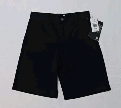 Kids Boy's Volcom Solid Black V Monty Flat Front Short Sz.12 ( 26 ) $42 . 00 - Image 1 of 4