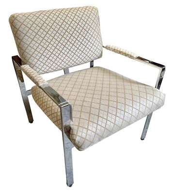 Silla voladiza Milo Baughman moderna de mediados de siglo para Thayer Coggin Foto 1 de 4