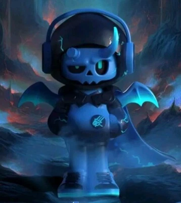 MR. BONE Mini - Demon Knight The Devil Returns 💀 AZUL Edição Especial 3" NOVO - Imagem 1 de 4