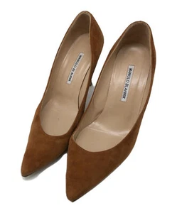Manolo Blahnik Gr. 38 Damen Wildleder Pumps in Braun - Bild 1 von 6