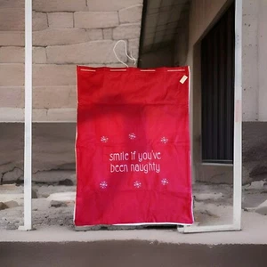 Santa Sack XL Gift Bag Christmas Drawstring Presents Felt Santa Red 28x39 - Picture 1 of 2