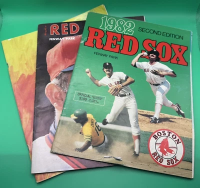 Boston Red Sox Game Programs - Scoorebook Magazine - 1982 1979 1978 - Image 1 of 4