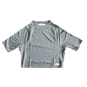 Neu The North Face Large Vytrue S/S schwarz meliert grau tailliert bauchfreies Oberteil Gorp Neu mit Etikett - Bild 1 von 12